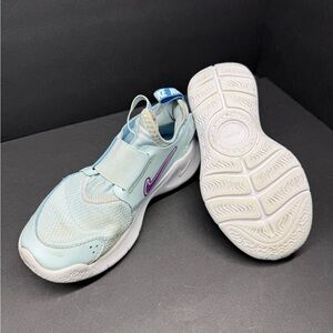 Nike Women's Light Blue and Purple Sneakers